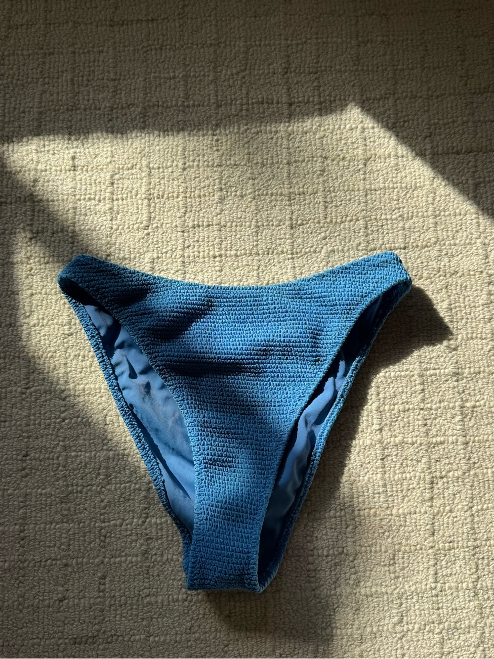 PacSun Blue Textured Bikini Bottom